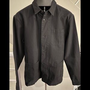 Allsaints black cotton shirt jacket - Mens - medium